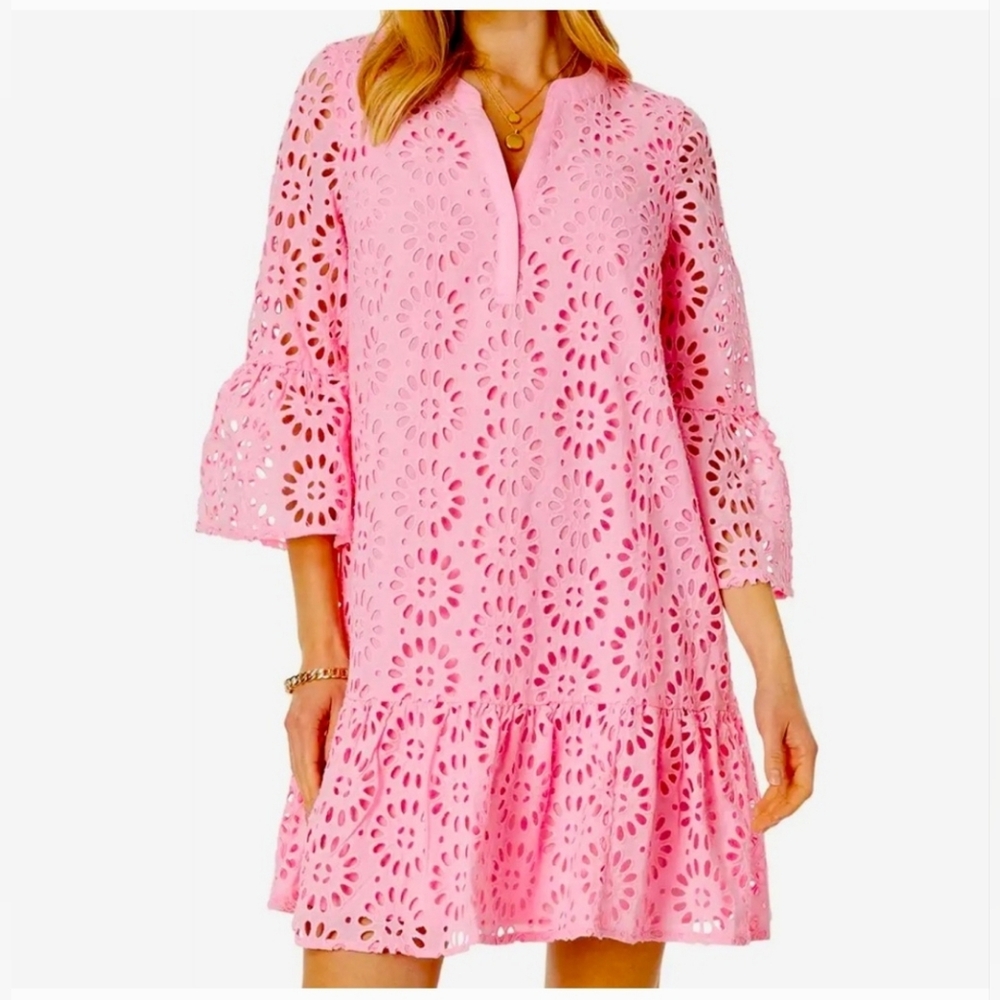 Lilly Pulitzer Bekah Eyelet Tunic Dress. Size Small. - Picture 2 of 6